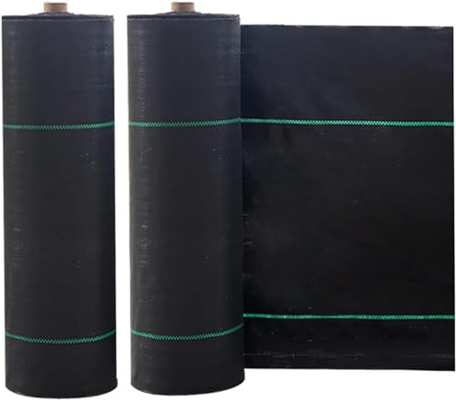 Tela geotextil Resistente - Tela paisajística antimaleza y Membrana de Cobertura Vegetal para paisajismo (tamaño: 1 m x 200 m) - Estera Duradera para el Control de malezas