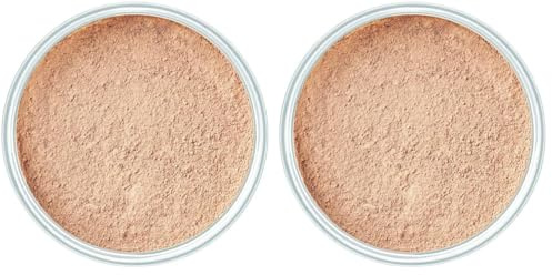 ARTDECO Mineral Powder Foundation - Schützendes, loses Puder in kompakter Form für ein ebenmäßiges, zart mattiertes Finish - 1 x 15 g (Packung mit 2)