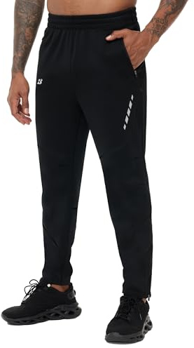 WISMBOX Herren Fahrradhose Thermo Fleece MTB Radhose Lange Wasserdicht Winddicht Softshellhose Warm Mountainbike Wanderhose Lang Radlerhose für Winter