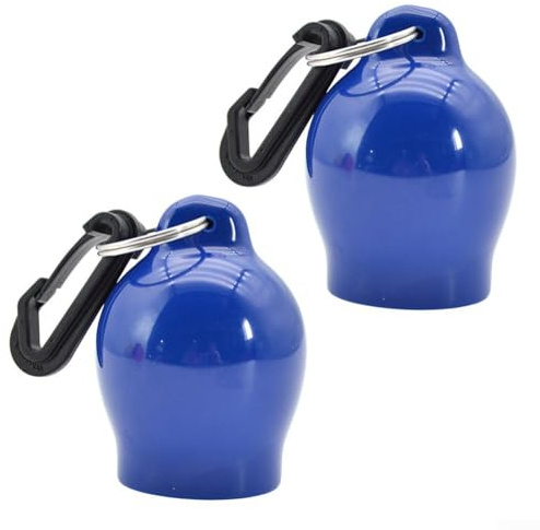 Bebykilemi Tauch-Mundstück-Abdeckung, Atemregler-Schutz, PVC, Oktopus-Mundstückhalter mit Edelstahl-Clip für BCD-Befestigung für Hygieneschutz, 2 Stück, Blau