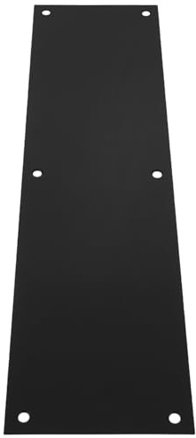 HOMSFOU Edelstahl-Tür-Trittplatte, robuster Fußleistenschutz für Innen- und Außentüren, kratzfeste Wandsockelleisten mit elegantem, modernem Finish und staubblockierendem Design