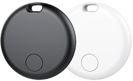 Android Smart Tracker Tag, Localizador Bluetooth Compatible con Google Find Hub (Solo Android), Air Tracker Tag Llavero para Maleta, Llaves, Equipaje, Impermeable IP68 (Paquete de 2)