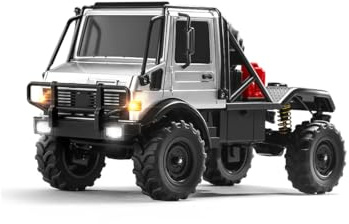 Kopeetechy RC-Kletterauto im Maßstab 1:18, 2,4 GHz, 4 Kanäle, Allradantrieb, mit LED-Beleuchtung, Zwei Geschwindigkeitsmodi, Vierkanal-Steuerung, mit visuellen Fahrhinweisen(RTR-Version)