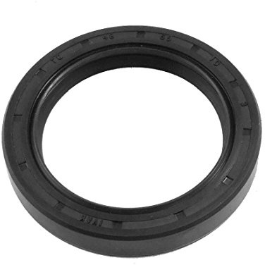 sourcing map Oil Seal, TC 48mm x 65mm x 10mm Nitrile Rubber Cover Double Lip with Spring for mechanical motive Axle Shaft, Black Pack of 1