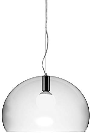 Kartell FL/Y Lampada a Sospensione 15 W, Cristallo, Diametro 52cm
