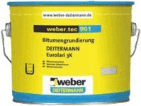 Weber.tec 901 Apprêt bitumineux 30 l – Apprêt universel hautement concentré sans solvant – Peut également être utilisé comme couche de finition et de protection