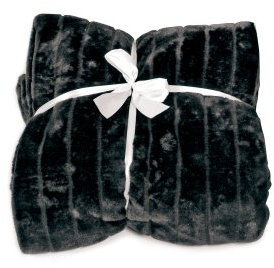 Nerz-Felldecke 150x200 black