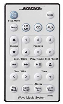 Bose Blanc crème télécommande pour système de musique Wave Awrcc1 Awrcc2 AKA Wave radio/CD II