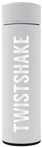 Twistshake Heiß- oder Kaltisolierflasche – 420 ml | Edelstahl-Wasserflasche mit Doppelschicht-Vakuum | Isolierung bis zu 10 Stunden | BPA-freie isolierte Thermoskanne | Weiß