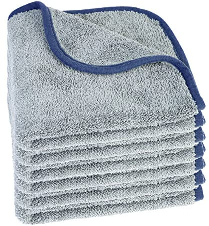 Mikrofasertuch 6er-Pack, 40 x 40cm | Geeignet für Auto, Motorrad, Boot etc. I Extrem saugstarke, weiche Mikrofasertücher I Ideal für Autolack, Scheiben und Innenraumpflege I Fussel- & silikonfrei