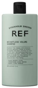 REF | Champú Weightless Volume | Para Mujeres con Cabello Fino | Protección | Fortalecimiento | Voluminizadora | No profesional | Sin Sulfatos | Extractos Botánicos | 100 ml