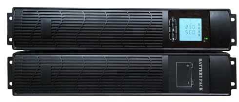 Techly Professional 365573 Gruppo di continuità ups 3000VA 2700W Online Doppia Conversione Tower/Rack con Batterie Hot Swap Nero
