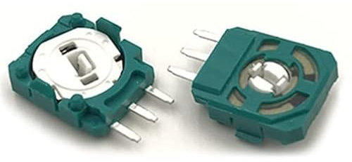 YANHAO [Videospielteile] 2 Stück Original 3D Analog Micro Switch Button for PlayStation 5 PS5 Controller 3D Thumbstick Axis Widerstände Potentiometer [Ersetzen]