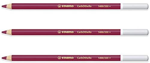 STABILO CarbOthello - Lápices pastel (3 unidades), color morado