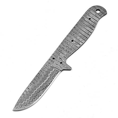 MAQSON Hochwertige Damaszener-Stahl Jagdmesserklinge Messerklinge Handgeschmiedet 848
