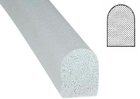 Moosgummidichtung, Stahlzargendichtung, Türdichtung, Ersatzdichtung, MD 1502, Breite:12mm, Höhe:17mm zum einstecken (50 Meter)