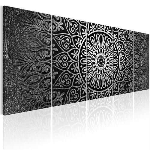 murando - Akustikbild 225x90 cm Bilder mit Akustikschaumstoff Hochleistungsschallabsorber Schallschutz Leinwandbild XXL 5 tlg Wandbild f-A-0632-b-p