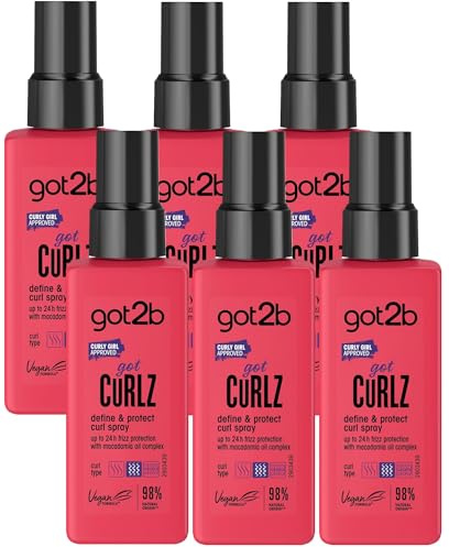 Got2B - Lot de 6 Sprays - Curlz Boucles - 150ml