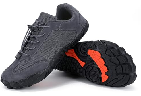 HiGropcore Chaussures de randonnée Chaussures pieds nus Femmes Hommes Minimalistes Trail Chaussures de Course Boîte À Bout Large Chaussures De Randonnée Zero Drop Chaussures De Randonnée Légères