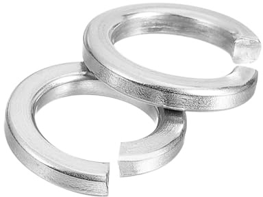 QUARKZMAN 80 Stück Federringe, M10 Spaltscheiben-Sortiment 304 Edelstahl Sprungringe Metallring für Schrauben Bolzen Muttern, Silber