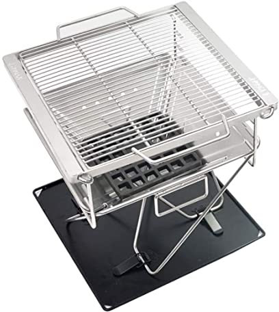 NESPIQ Barbecue Carbonella Campeggio Griglia for Barbecue in Acciaio Inossidabile Griglia for Barbecue Pieghevole Griglia for Barbecue A Carbone Portatile All'aperto Griglia A Carbonella da Esterno