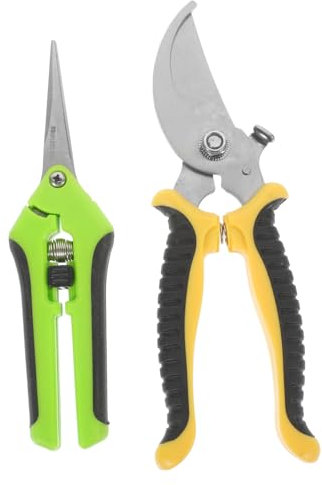 SEWOART 2stücke Teilige Gartenscheren Zum Beschneiden Gartenschneider Zum Trimmen Von Pflanzen Gartenbedarf Für Obstbäume Und Blumenpflege