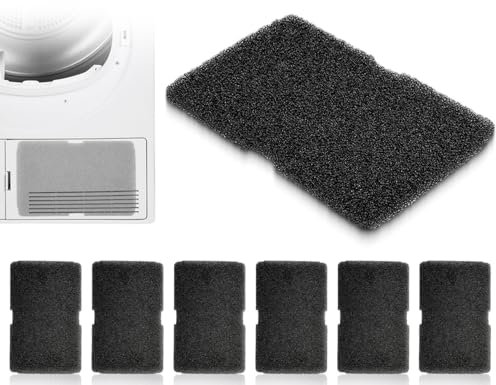 AOYEGIC Lot de 6 filtres pour sèche-linge,pièces de rechange pour éponge filtrante,filtre éponge 2964840100,Compatible avec Beko sèche-linge à pompe à chaleur(240 x 155 x 10 mm)