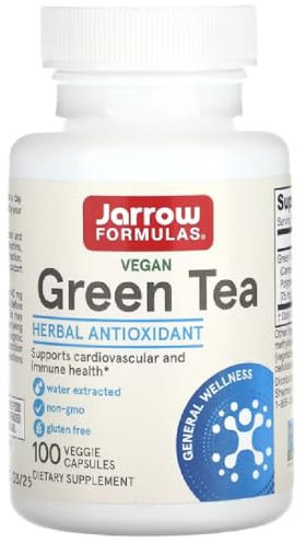 Jarrow Formulas - Grüner Tee Extrakt | Hochkonzentrierter Antioxidans für Vitalität und Zellschutz - 100 Veggie-Kapseln