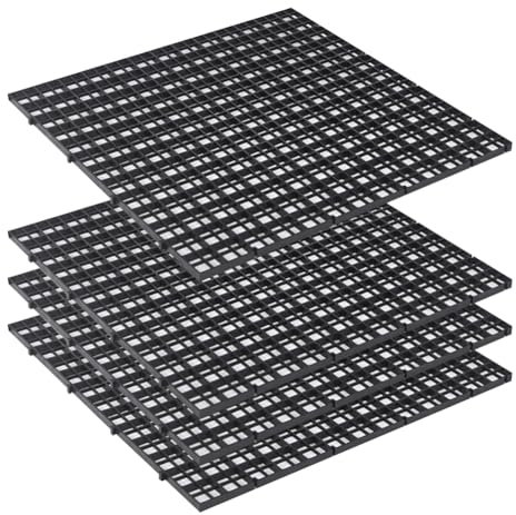 FSSTUD 4 Pcs Aquarium Fish Tank Divider Fish Tank Bottom Tray Egg Crate Divider Plastic Grid Divider Aquarium Filter Separator Fish Tank Partition Board for Plants Fishes 30 x 30cm