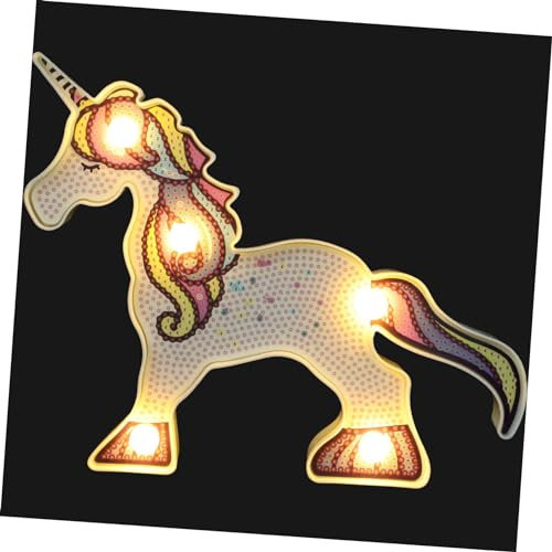 Cabilock Lampada Forma Di Unicorno Luce Notturna Led Decorativa Per Camera Da Letto Lampada Da Tavolo in Design Di Unicorno Unica e
