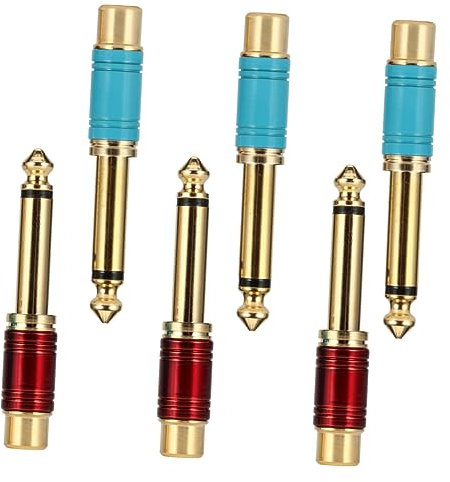 OSALADI Adaptateur Audio Mono 6 35 Mm vers Femelle Couleur Aléatoire