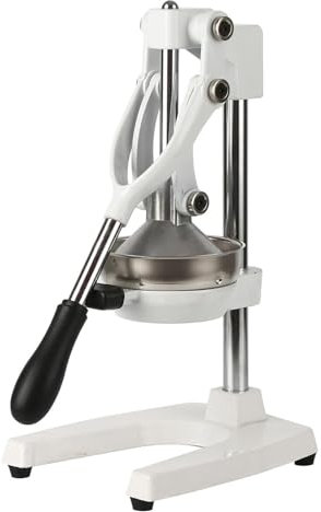 Exprimidor de cítricos profesional, exprimidor manual de cítricos, fruta grande para naranja y limón (A: blanco)