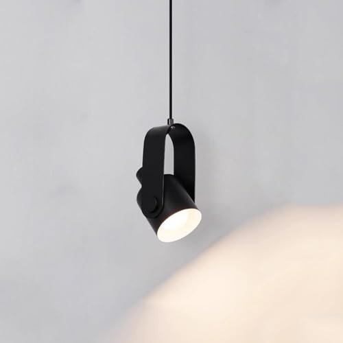 Garden parasols Adjustable Hanging Lamp Modern Pendant Light Bedside Drop Ceiling Lighting Fixture Suspension Lights for Kitchen Island Dining Room Bedroom Home Decor Small Chandelier(Black) Outdoor