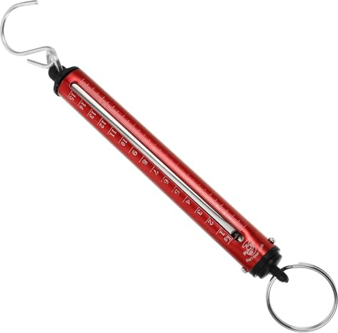 ULTECHNOVO Tragbare Mechanische Federwaage mit Haken Kleine Reise Gepäckwaage 15 Kg Kompakte Kleiner Hängewaage für Gemüse Gepäck Haushalt Leuchtende Farbe