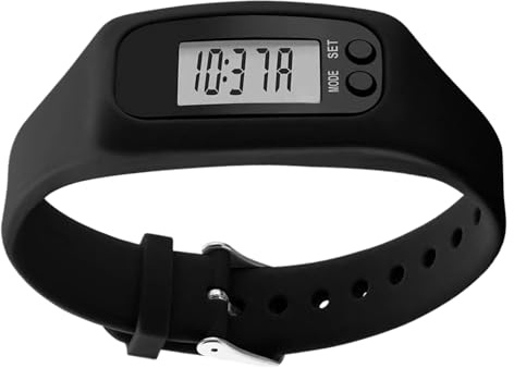Watch with Pedometer, Bracelet No Phone No App Required, Calorie Counter Step Pedometer Watch, for Walking Running Jogging Hiking Workouts Gym Travel Commute Park Weekend Men Women