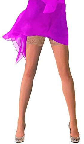 BAHNER Stützstrumpfhose Cellulite für Damen, Premium haltlose Strumpfhose, Strumpf, Strümpfe für Frauen, Figur formend, für schöne Beine, Entspannung der Beine, Shapingeffekt, blickdicht (L, Make Up)