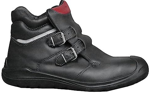 ELTEN Sicherheitsschuhe ANDERSON Roof S3 HI, Herren, Leder, Stahlkappe, leicht, robust, Schwarz/Rot, Größe: 43