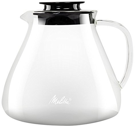 Melitta Glass, 6761025, Jug for Manual Coffee Preparation, Used with Pour Over Filter Holder, Anti-Burn Handle, 1 L, Transparent, Borosilicate, 1 Liter