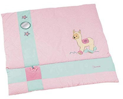 Sterntaler Krabbeldecke Kuschelzoo, Lama Lotte, Alter: ab 0 Monate, Größe: 100 x 100 cm, Rosa/Mint