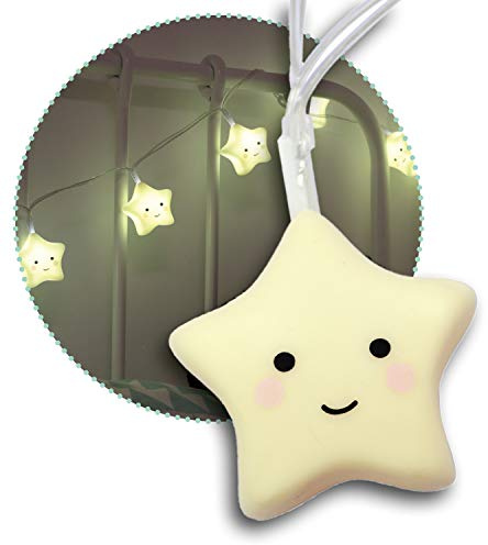 reer lumilu String Light Star, süße Lichterkette mit Sternen fürs Kinderzimmer, tolles Geburtstags-Geschenk für Jungen und Mädchen, 52195, gelb