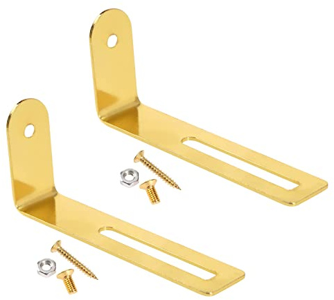 eMagTech 2 Sets Gitarre Pickguard Montagehalterung Halterung mit Befestigungsschrauben und Muttern kompatibel mit Les Paul Style E-Gitarre Gold