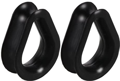 KnBoB 2 Stück Ear Tunnel Plug 18MM Silikon Schwarz Tropfen Flesh Tunnel Ohr Piercing Expander Herren Damen