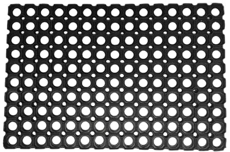 BaWoTec robuste Premium Gummimatte Fußabtreter rutschfest Innen und Außen 40 x 60 cm