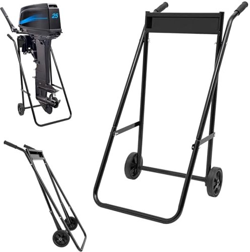 Außenbordmotor Transportwagen, Faltbarer Außenborder Ständer, Motorständer, Außenborder Wagen Aussenborder Trolley, Tragfähigkeit 40kg, für Außenbordmotoren innerhalb 30 PS geeignet