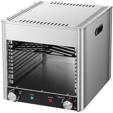 Asador EléCtrico Para Carne,Parrilla Para Carne Comercial De Interior De 1700W Y 3400W,Asador AutomáTico Para Carne,Temperatura De Tiempo Ajustable,Para Carne De Res,Pollo Y Verduras,NPJ-004-110V