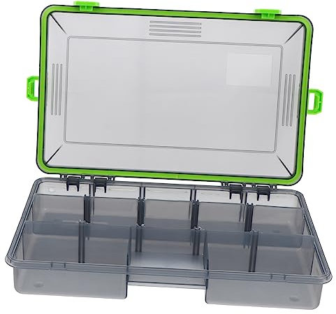 POPETPOP Wasserdichte Angelbox Mit Verstellbaren Fächern Praktische Aufbewahrungslösung Für Angelzubehör Und Köder Robustes Und Langlebiges Design Für Ordnung Und Übersicht