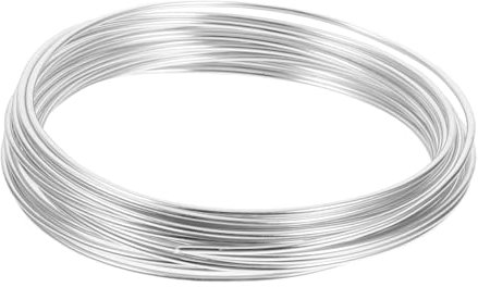 Fil D’aluminium pour Bonsaï Argenté, Fil Métallique Léger et Peu Déformable