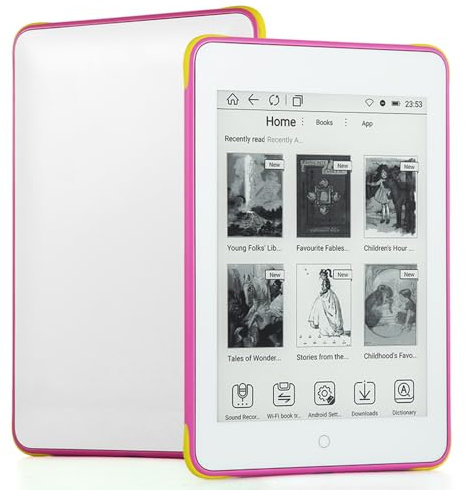 S62 Color E-Book Reader 6 Eye-Friendly Display Lightweight Epaper Tablet for Extracurricular Learning Audio Video PDF Education