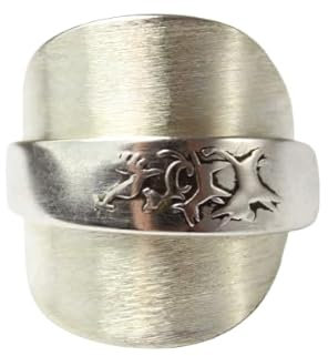 Silber 800er Besteckschmuck Ring, ca. 64 (20,3) Ring aus Besteck