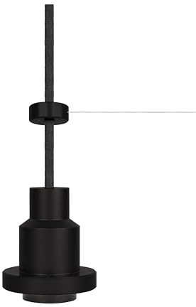 Osram Vintage 1906 PenduLum Pendelleuchte mit E27-Fassung, 2m Textilkabel, Aluminiumgehäuse, Industrial-Design, Schwarz, ohne Leuchtmittel